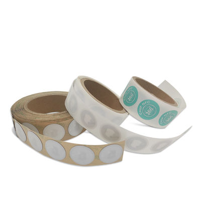 NFC di personalizzazione RFID etichetta le etichette bianche di NFC del diametro 35mm