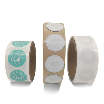 NFC di personalizzazione RFID etichetta le etichette bianche di NFC del diametro 35mm