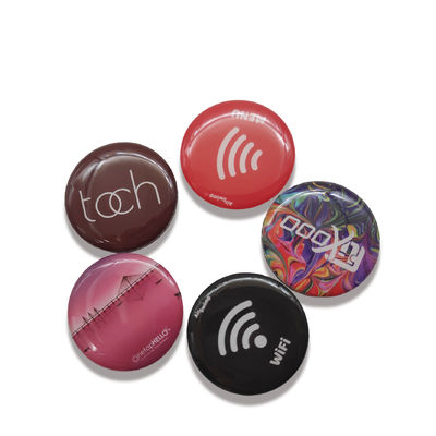 Substrato RFID dell'ANIMALE DOMESTICO etichette a resina epossidica di NFC del metallo dell'etichetta 30mm del metallo sulle anti