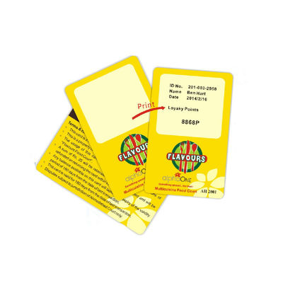 Carta 58mm×89.6mm di ISO14443A Smart IC 100000 volte Rewritable