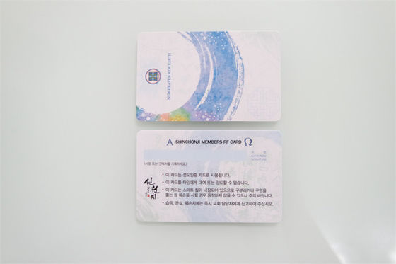 materiale da imballaggio del PVC della carta 13.56MHZ di 85.5*54*0.84mm M1 RFID